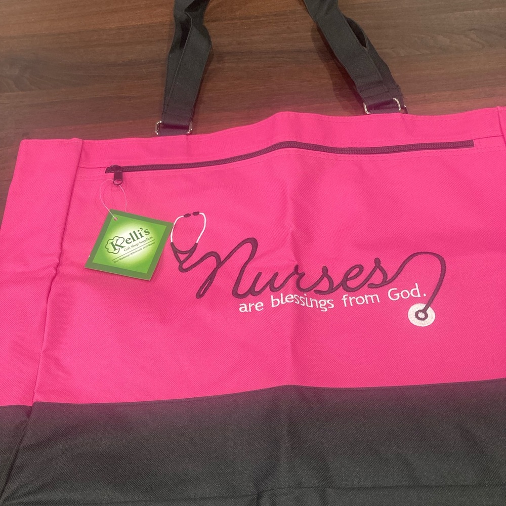 Cute HOT pink RN tote bag